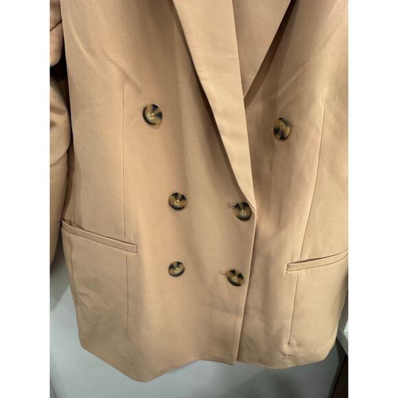 The Drop Women’s Kurt Double-Breasted Blazer | Tan | Size Large NWT - Picture 9 of 11